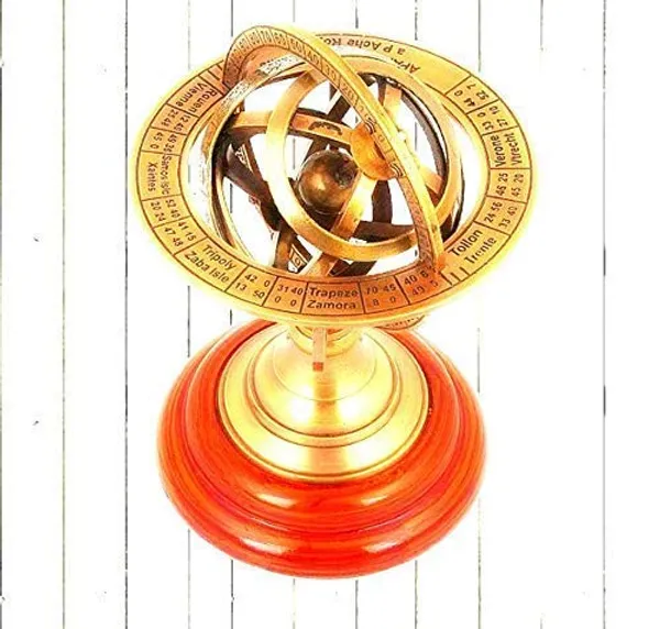 Brass_Armillary_Sphere_On_Wooden_Base