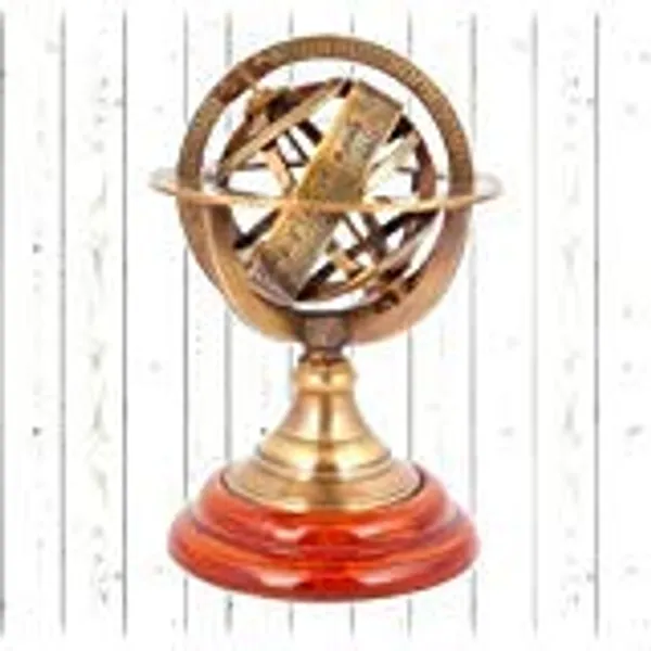Brass_Armillary_Sphere_On_Wooden_Base