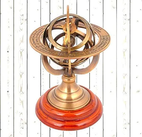 Brass_Armillary_Sphere_On_Wooden_Base