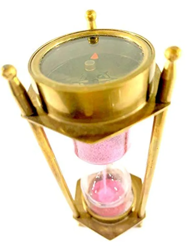 Brass_Sand_Timer_With_Compass
