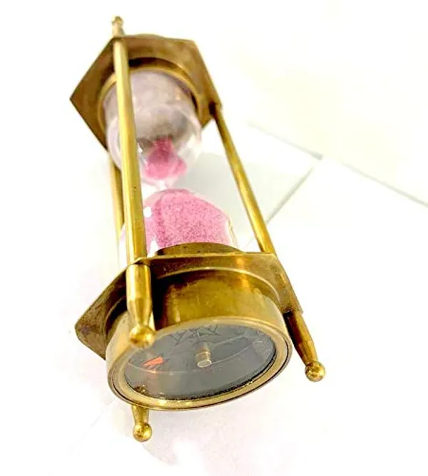 Brass_Sand_Timer_With_Compass