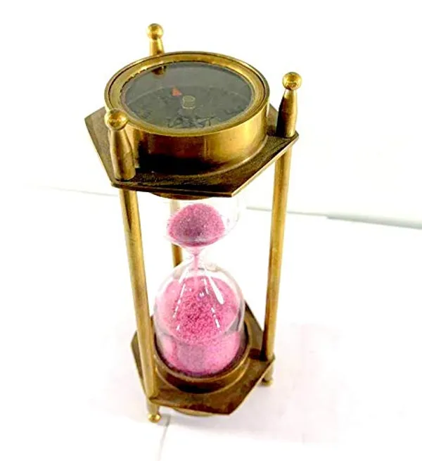 Brass_Sand_Timer_With_Compass