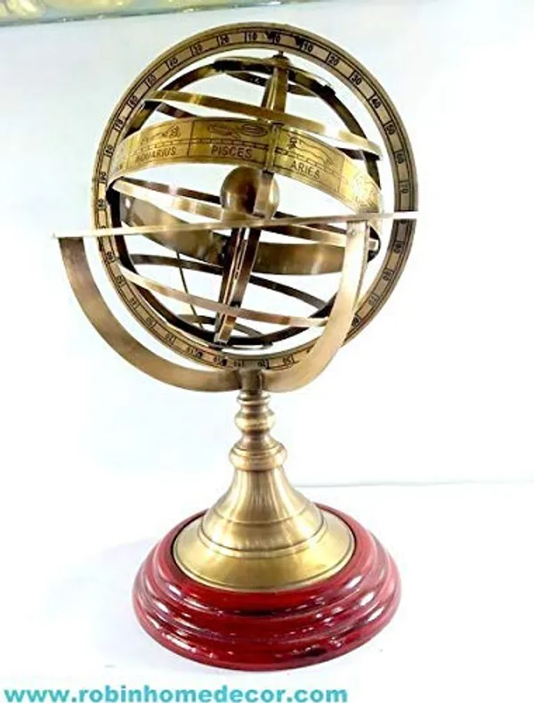 Brass_Armillary_Celestial_Globe_With_Zodiac_Engravings