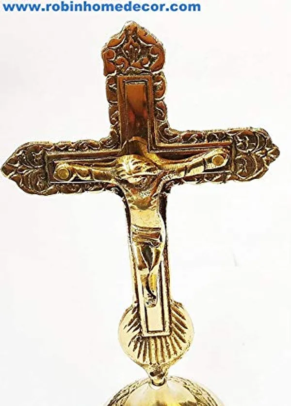 Brass_Jesus_Christ_Cross_Table_Showpiece
