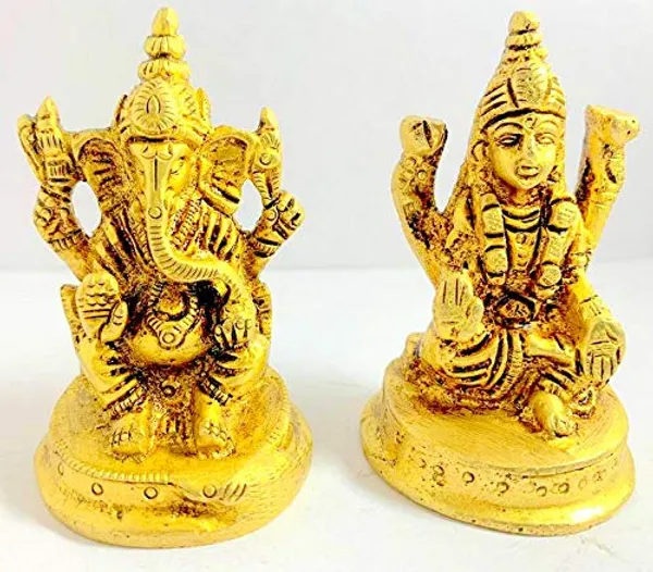 Brass_Laxmi_Ganesh_Idol