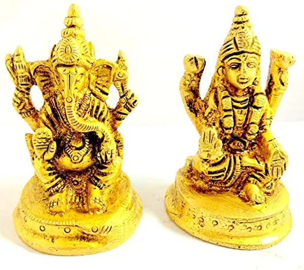 Brass_Laxmi_Ganesh_Idol