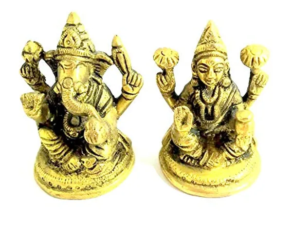 Brass_Lakshmi_Ganesha_Statue