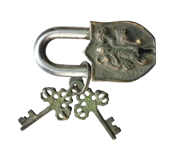 Brass_Hanuman_Padlock_With_Keys