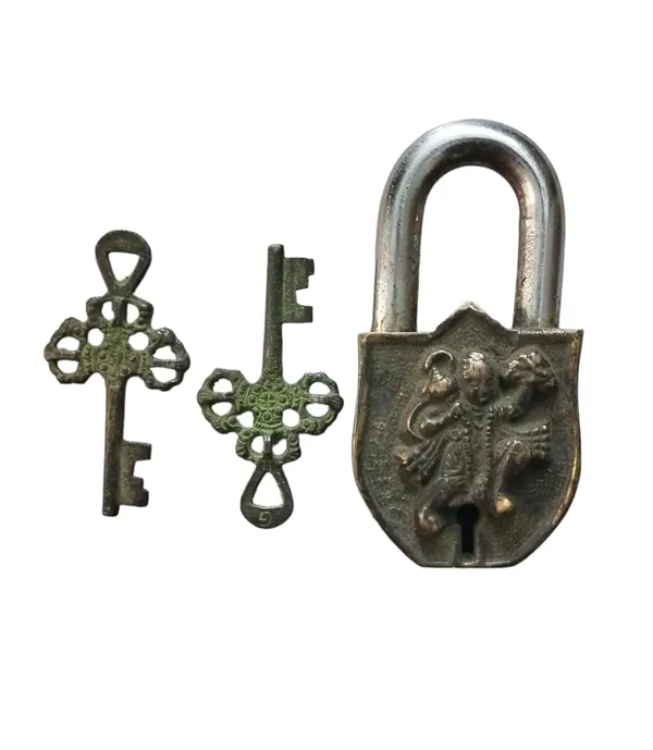 Brass_Hanuman_Padlock_With_Keys