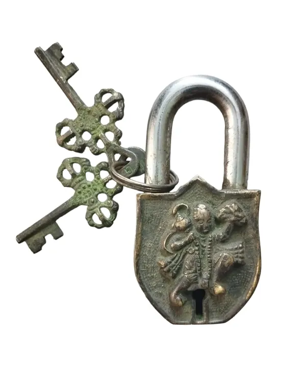 Brass_Hanuman_Padlock_With_Keys