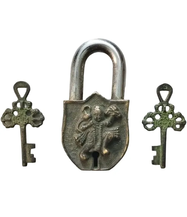 Brass_Hanuman_Padlock_With_Keys