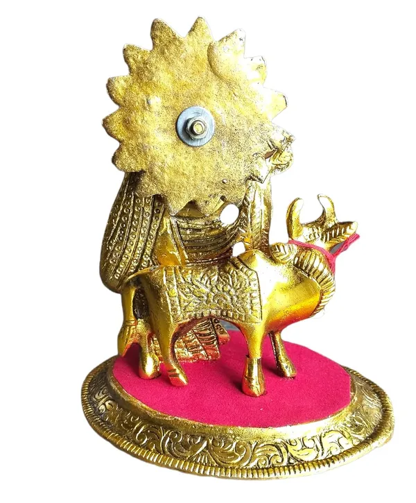 Metal_Radha_Krishna_Idol_With_Kamdhenu_Cow