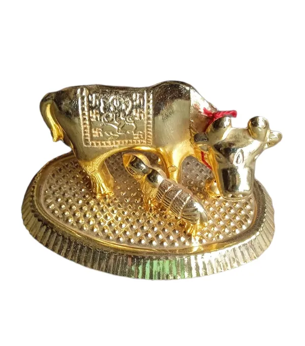 Brass_Cow_And_Calf_Figurine