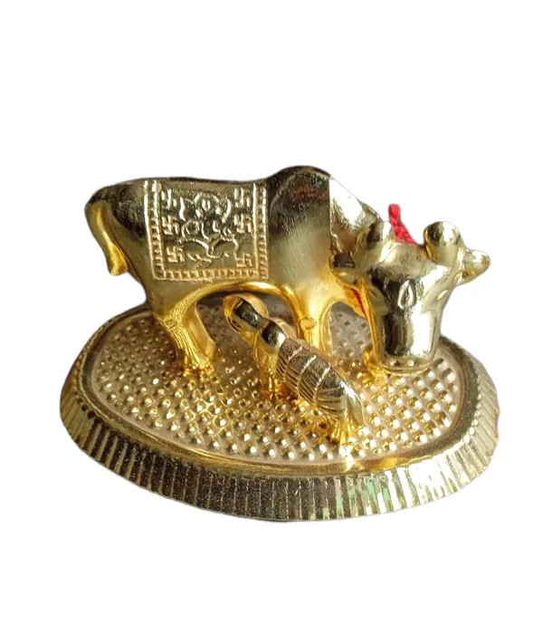 Brass_Cow_And_Calf_Figurine