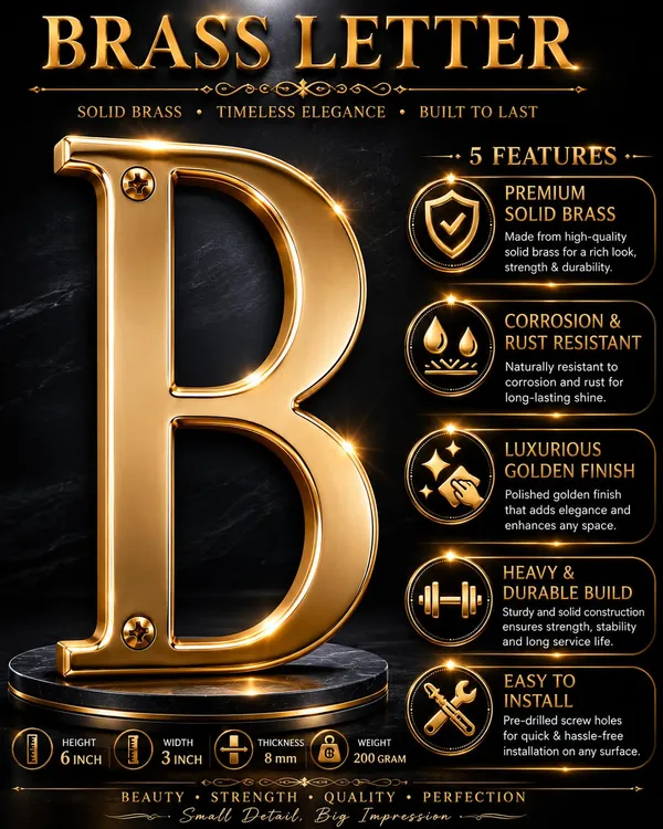6_Inch_Brass_Letter_B_With_Screws_Premium_Golden_Alphabet_Letter_B_For_Home_Office_Hotel_Name_Plate_Wall_Door_Mount_Initial_Letter_Rust_Resistant_Decorative_Metal_Letter_Sign
