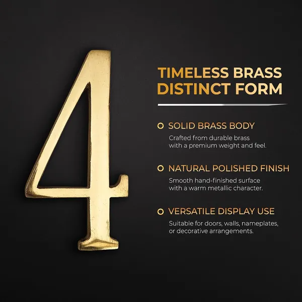 Brass_House_Hotel_Door_Number_4_House_Alphabet_Numbers_Personalised_Headings_And_Home_Decor_Projects_100_Mm_4_Inch