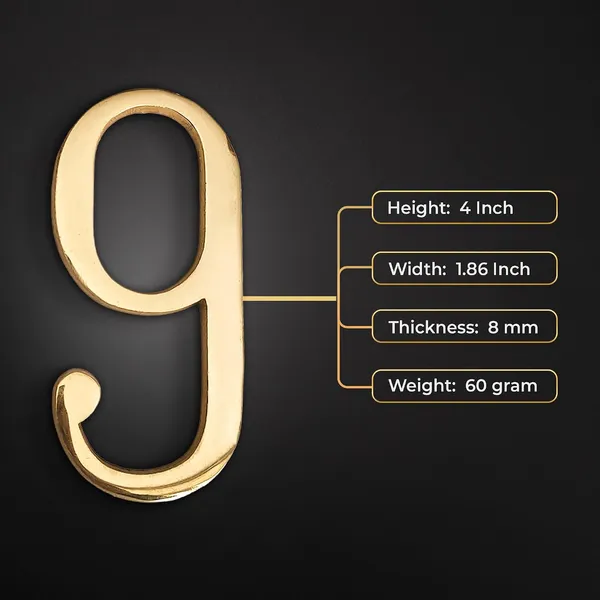 Brass_House_Hotel_Door_Number_9_House_Alphabet_Numbers_Personalised_Headings_And_Home_Decor_Projects_100_Mm_4_Inch