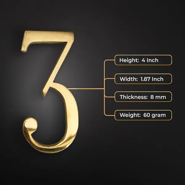 Brass_House_Hotel_Door_Number_3_House_Alphabet_Numbers_Personalised_Headings_And_Home_Decor_Projects_100_Mm_4_Inch