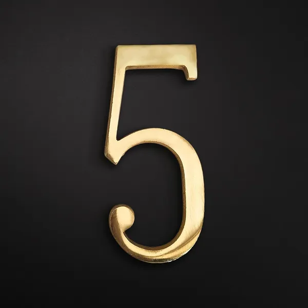 Brass_House_Hotel_Door_Number_5_House_Alphabet_Numbers_Personalised_Headings_And_Home_Decor_Projects_100_Mm_4_Inch