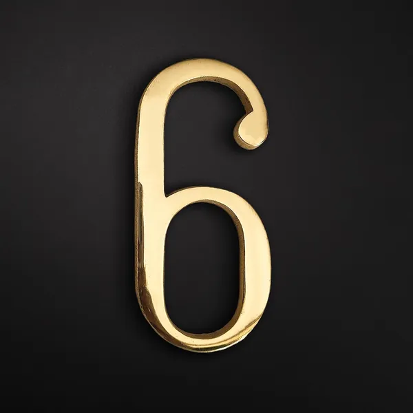 Brass_House_Hotel_Door_Number_6_House_Alphabet_Numbers_Personalised_Headings_And_Home_Decor_Projects_100_Mm_4_Inch