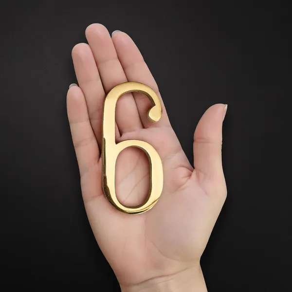 Brass_House_Hotel_Door_Number_6_House_Alphabet_Numbers_Personalised_Headings_And_Home_Decor_Projects_100_Mm_4_Inch