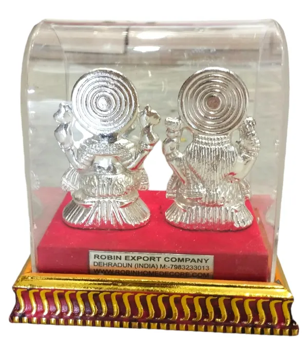 Silver_Coated_Lakshmi_Ganesha_Idol_Set
