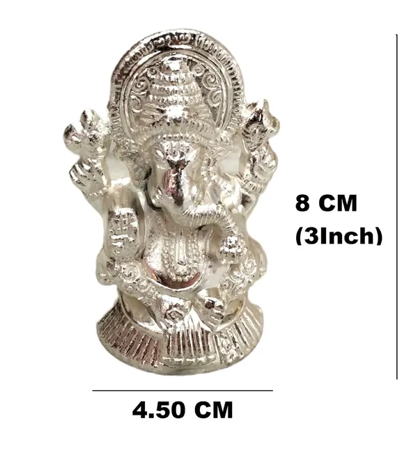 Silver_Coated_Lakshmi_Ganesha_Idol_Set