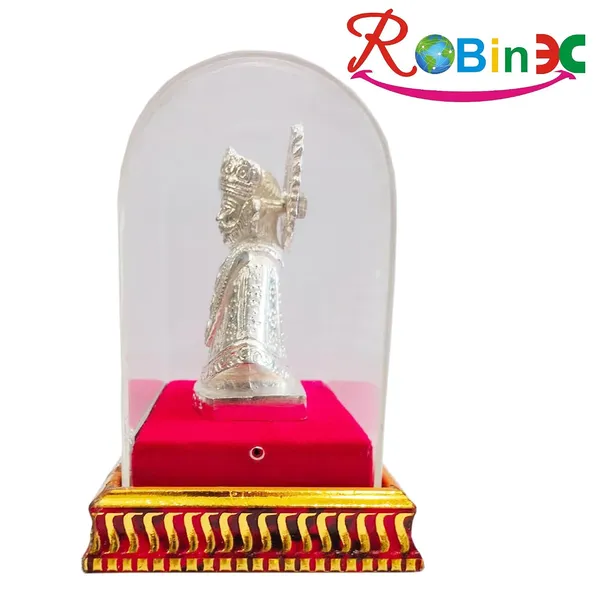 Khatu_Shyam_Silver_Plated_Statue