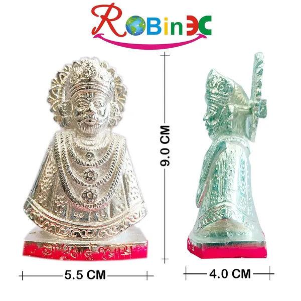 Khatu_Shyam_Silver_Plated_Statue