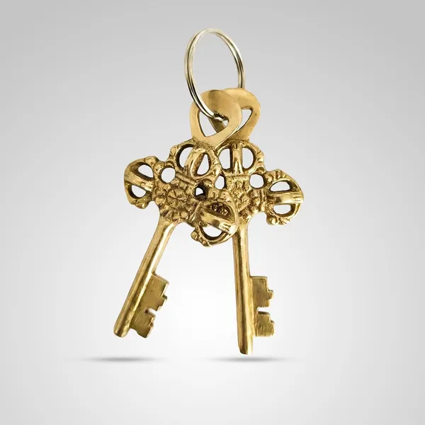 Brass_Engraved_Padlock_With_Keys_End_Of_Text