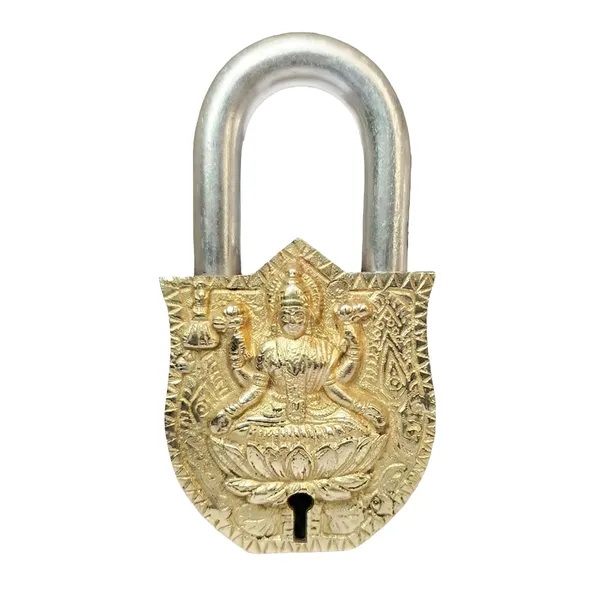Brass_Lakshmi_Engraved_Padlock_With_Keys