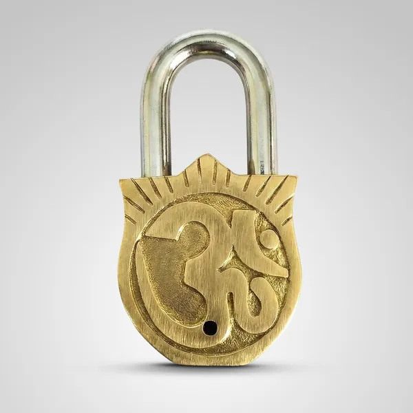 Brass_Lakshmi_Engraved_Padlock_With_Keys