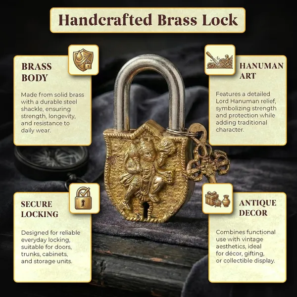 Brass_Hanuman_Ji_Engraved_Padlock_With_Keys