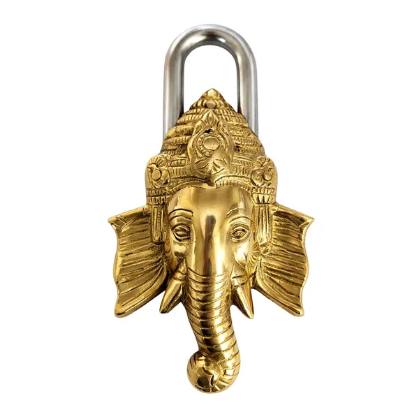 Brass_Ganesh_Engraved_Padlock_With_Keys