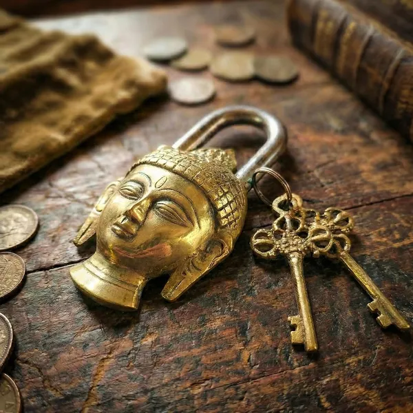 Brass_Padlock_With_Keys
