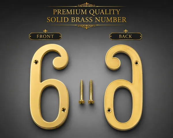6_Inch_Brass_Number_6_With_Screws_Premium_Golden_Finish_Metal_House_Number_Sign_Wall_Mount_Door_Address_Number_For_Home_Office_Shop_Hotel_Building_Entrance
