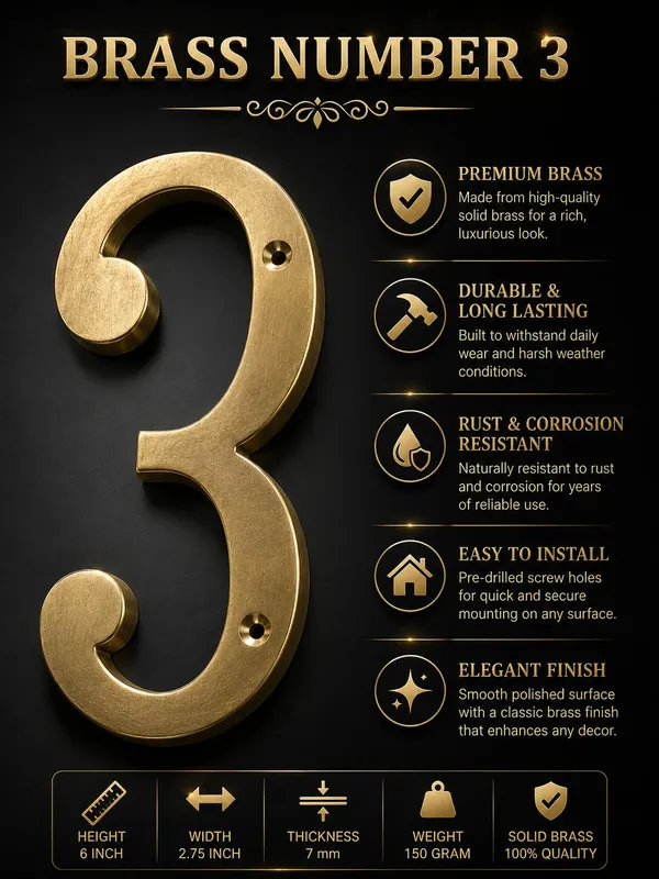 6_Inch_Brass_Number_3_With_Screws_Premium_Golden_Finish_Metal_House_Number_Wall_Mount_Door_Address_Sign_For_Home_Office_Shop_Hotel_Name_Plate