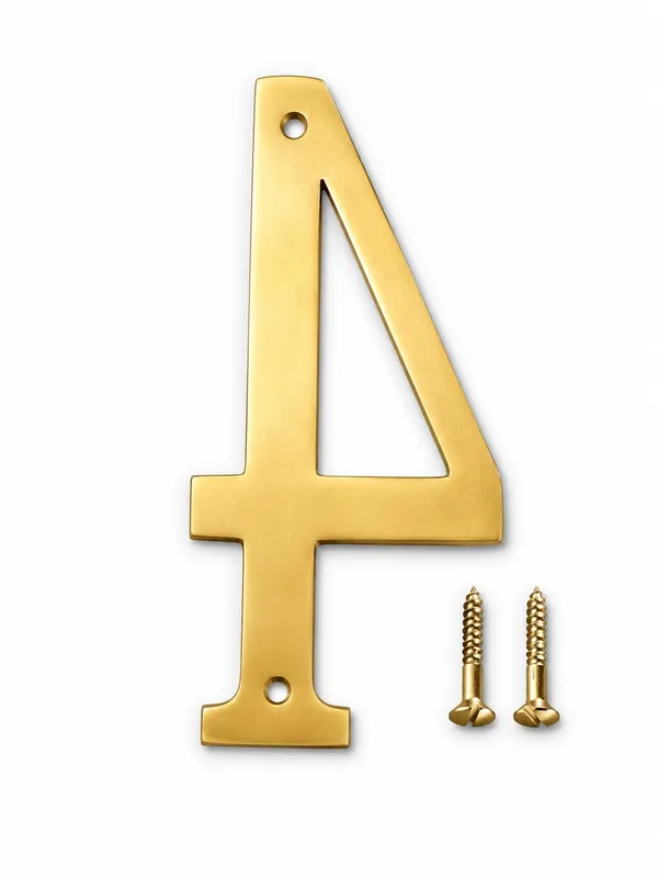 6_Inch_Brass_Number_4_With_Screws_Premium_Golden_Finish_Metal_House_Number_Sign_Wall_Mount_Door_Number_For_Home_Office_Shop_Hotel_Apartment_Address_Plate