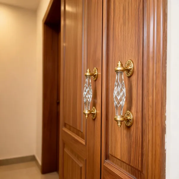 Glass_Brass_Crystal_Door_Handle