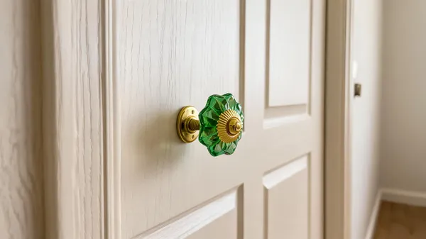 Glass_Door_Knob_With_Plate_Green