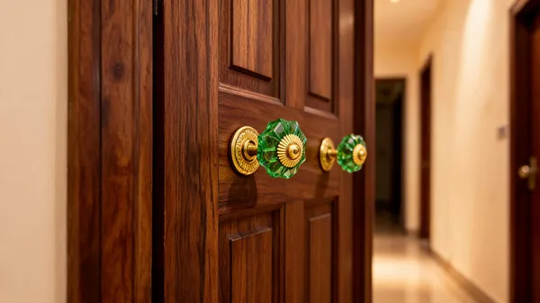 Glass_Door_Knob_With_Plate_Green