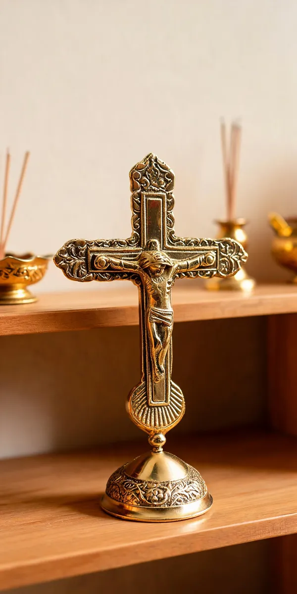 Brass_Jesus_Christ_Cross_Table_Showpiece