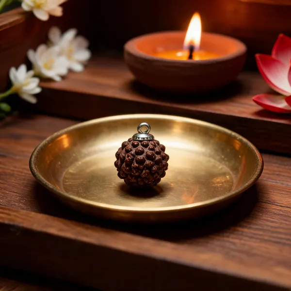 11_Mukhi_Rudraksha_Bead_Wood_Finish
