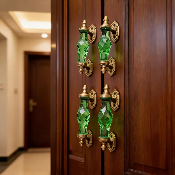 Glass_Door_Handle_Puller_Green