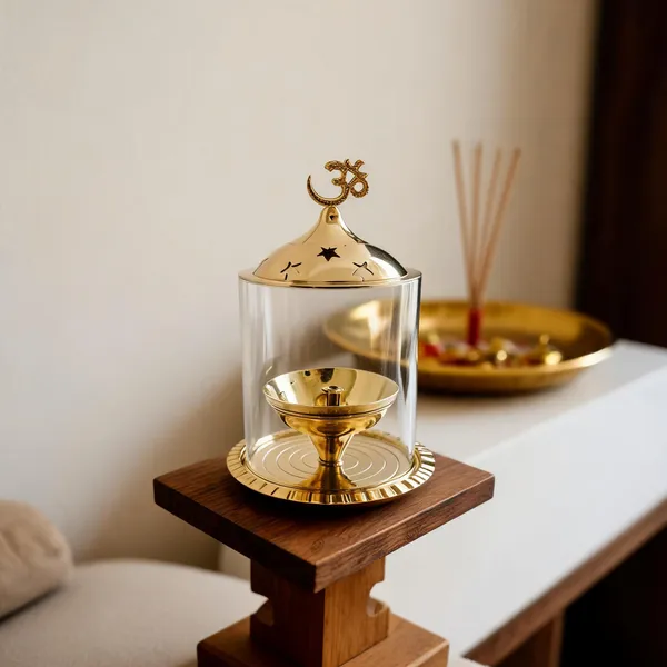 Brass_Akhand_Diya_With_Glass_Covering