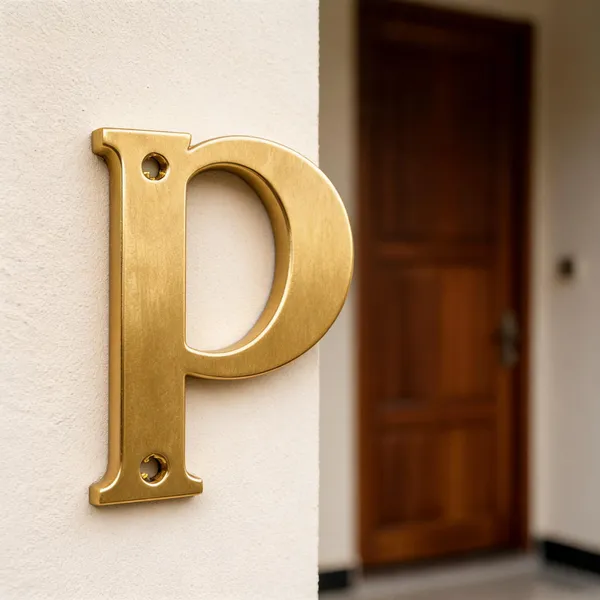 Brass_Letter_P_With_Screws_Gold