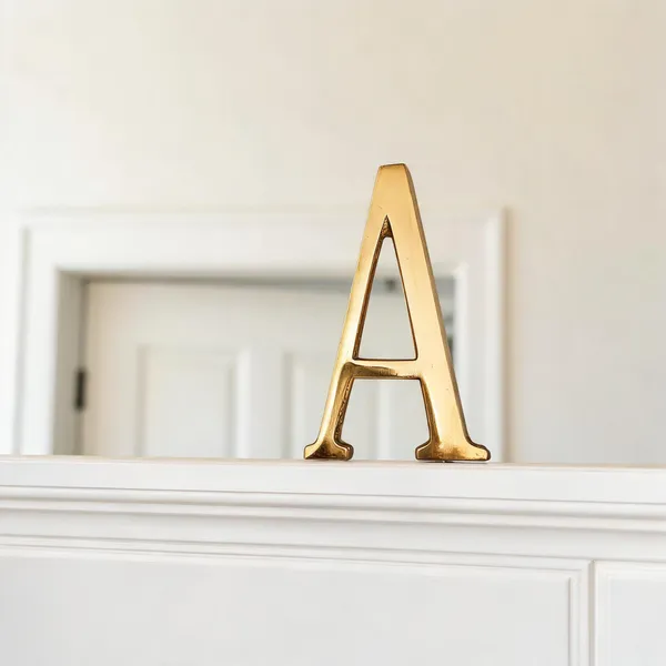 Brass_House_Letter_A_Gold
