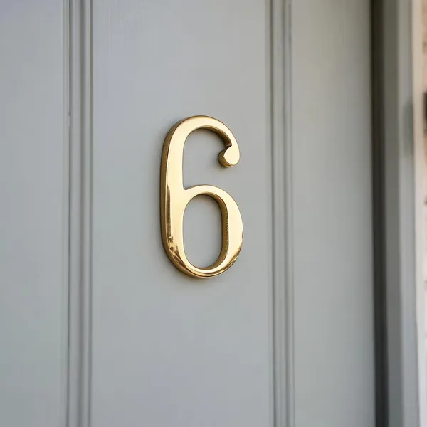 Brass_Hotel_Door_Number_6_Personalised_Alphabet_Sign_For_Home_Decor_100mm