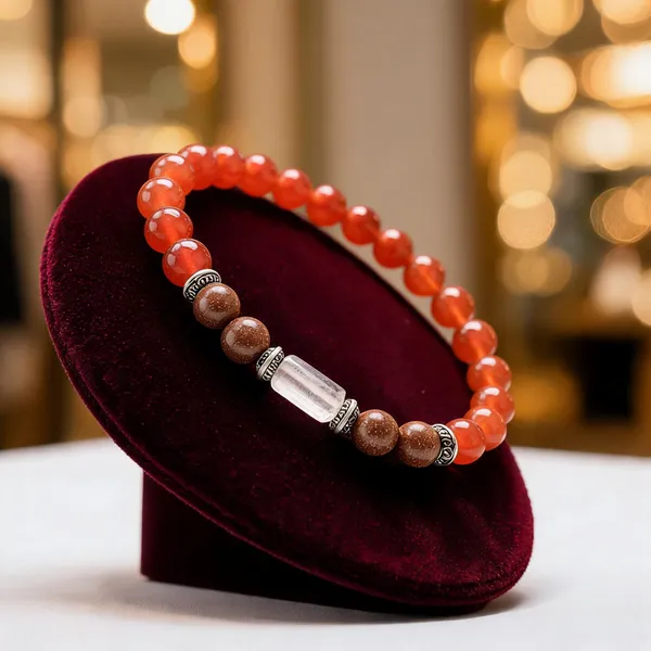 Gemstone_Beaded_Bracelet_Maroon