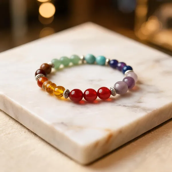 7_Chakra_Bracelet_Stone_Finish